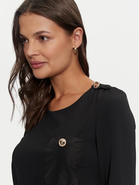 Rinascimento Rinascimento Bluse CFC0119904003 Schwarz Regular Fit