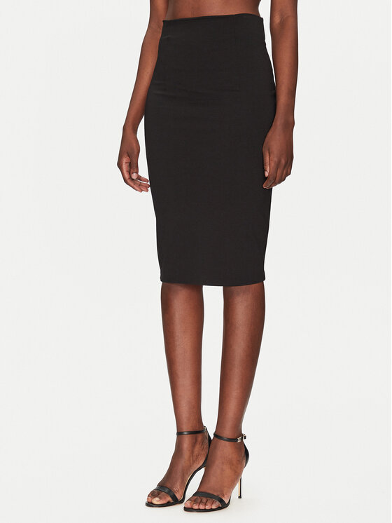 ViCOLO ViCOLO Fustă tip creion TD0093 Negru Regular Fit