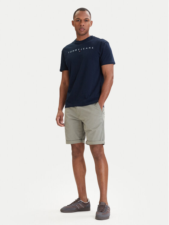 Tommy Jeans Tommy Jeans Σορτς υφασμάτινο Scanton DM0DM22852 Πράσινο Slim Fit