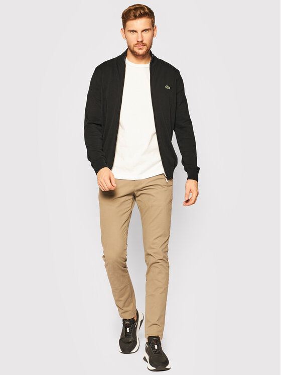 Lacoste Lacoste Sweter AH1957 Czarny Classic Fit