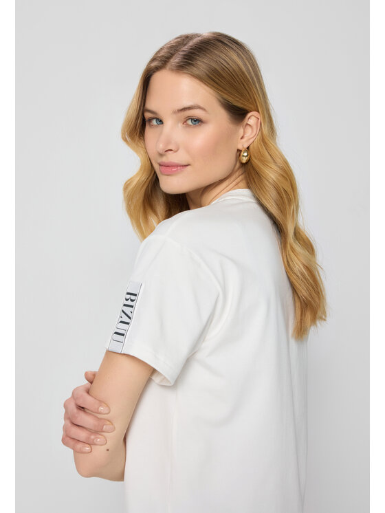 BIZUU BIZUU T-Shirt TISHAM Biały Standard Fit