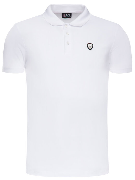 EA7 Emporio Armani EA7 Emporio Armani Polo 8NPF93 PJ03Z 1100 Biały Regular Fit