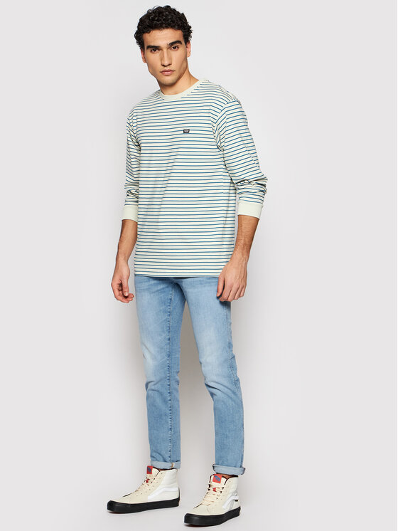 Felpa vans bianca strisce nere store