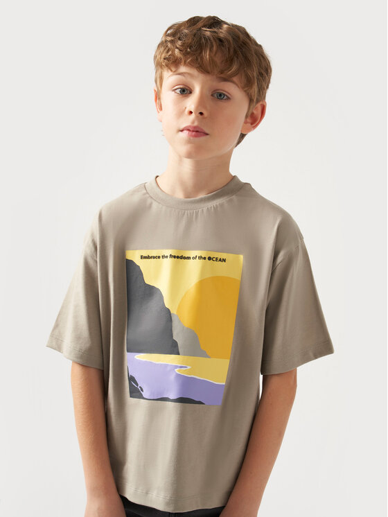 T-Shirt Mayoral, Velikost:12Y, Barva: Béžová, 6039