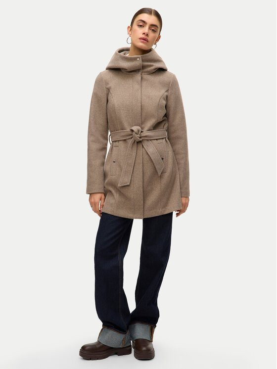 Vero Moda Vero Moda Cappotto di transizione Popliva 10310779 Beige Regular Fit