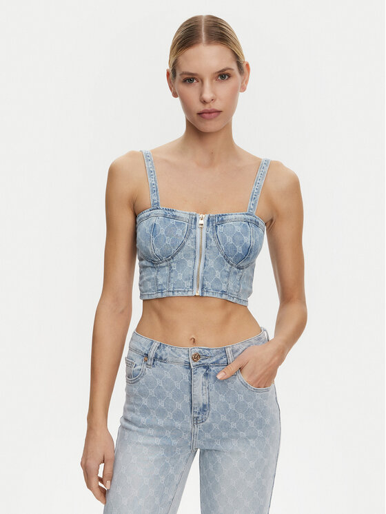 Gaudi Gaudi Marškinėliai 511BD46001 Mėlyna Slim Fit