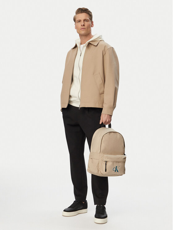 Calvin Klein Jeans Rucsac Solid Monologo Backpack IU0IU00731 Bej