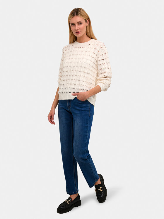 Kaffe Kaffe Pullover Elena 10508195 Écru Regular Fit