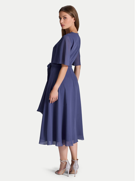 Swing Swing Koktejlové šaty 5AI10200 Modrá Regular Fit