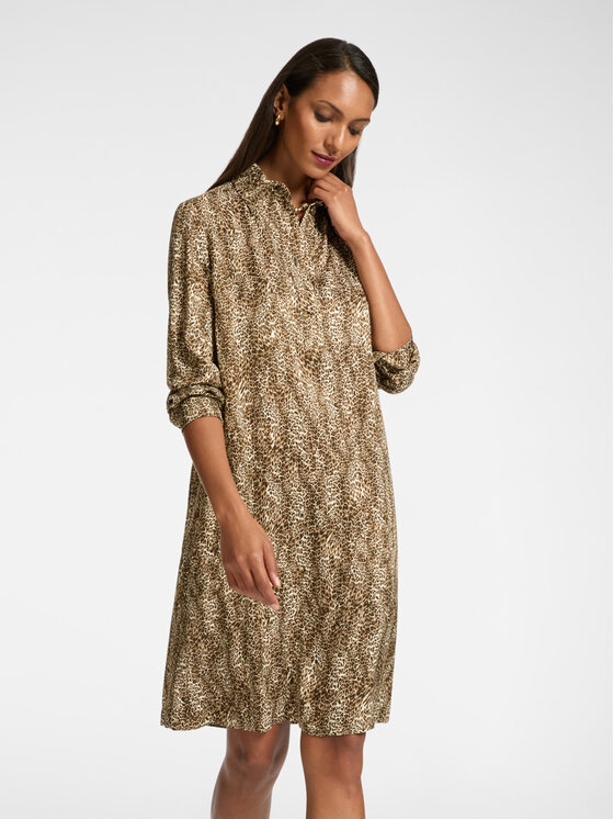 Elena Mirò Elena Mirò Vestito da giorno 7424P100228N001 Marrone Regular Fit