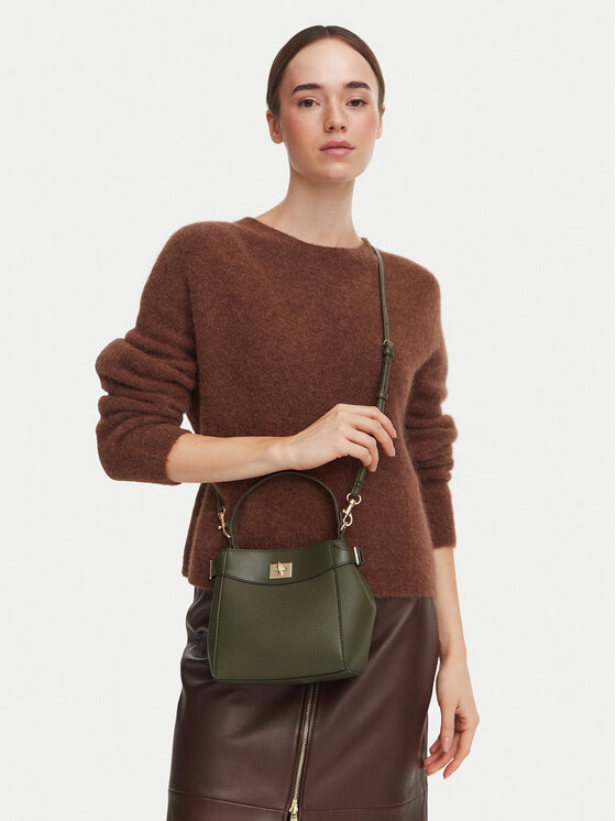 Calvin Klein Дамска чанта Mix Media Crossbody LV04F3885G Тъмнозелен