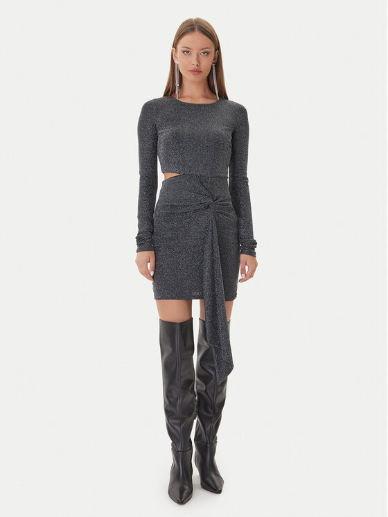 Patrizia Pepe Patrizia Pepe Kokteiļkleita 2A2972/J340-K478 Melns Regular Fit