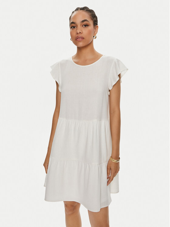 Vila Vila Sommerkleid Summer 14098932 Weiß Regular Fit