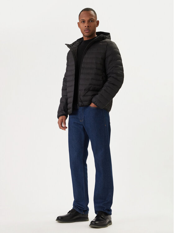 Calvin Klein Calvin Klein Átmeneti kabát LV04LE520G Fekete Regular Fit