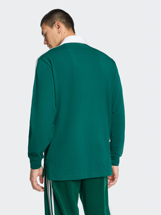 adidas adidas Polo 159300 Zielony ciemny Loose Fit