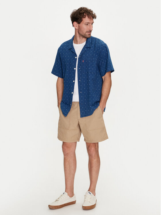 Gap Gap Auduma šorti 566347-02 Bēšs Regular Fit