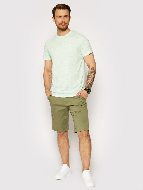 T-shirt Floral 12182878 Verde Regular Fit