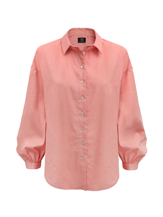 Entelier Entelier Koszula Summer Pomarańczowy Oversize