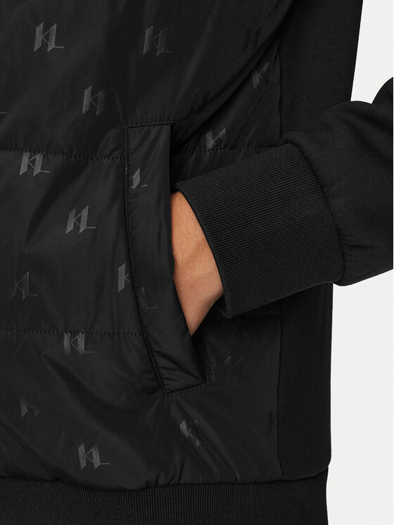 KARL LAGERFELD KARL LAGERFELD Kurtka bomber 505061 563902 Czarny Regular Fit