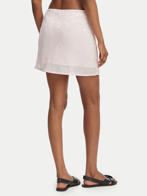 Guess Guess Plážová sukně E6GD05 KBMV0 Světle růžová Regular Fit