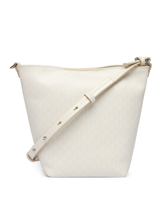 Calvin Klein Calvin Klein Rankinė Emblem Aop Sm Bucket Crossbody LV04F3506G Balta