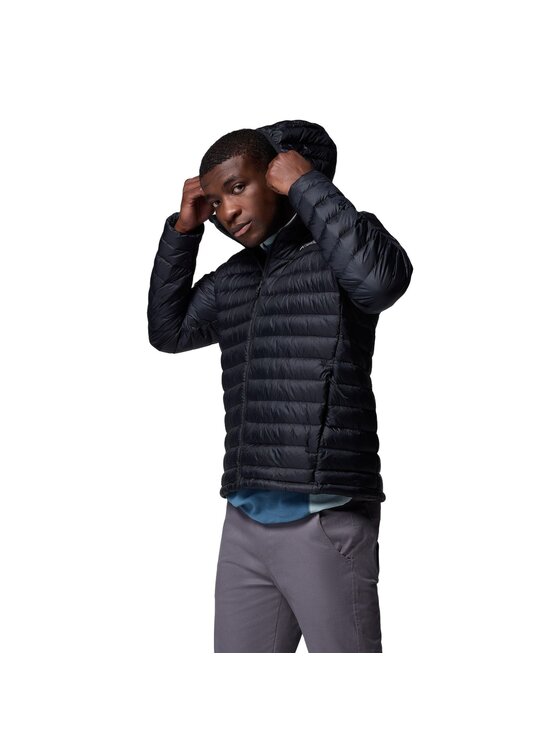 Columbia Columbia Kurtka puchowa Corelite Down Hooded Jacket 2134212010 Czarny Regular Fit