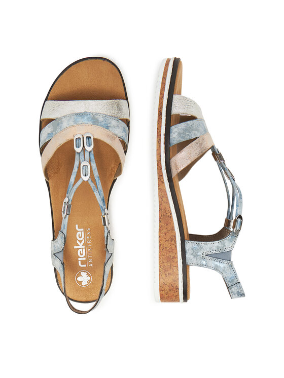 Rieker Rieker Sandalen V36G4-40 Blau
