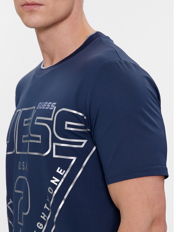 Guess Guess T-shirt Lugh Z4RI07 KC220 Blu scuro Slim Fit