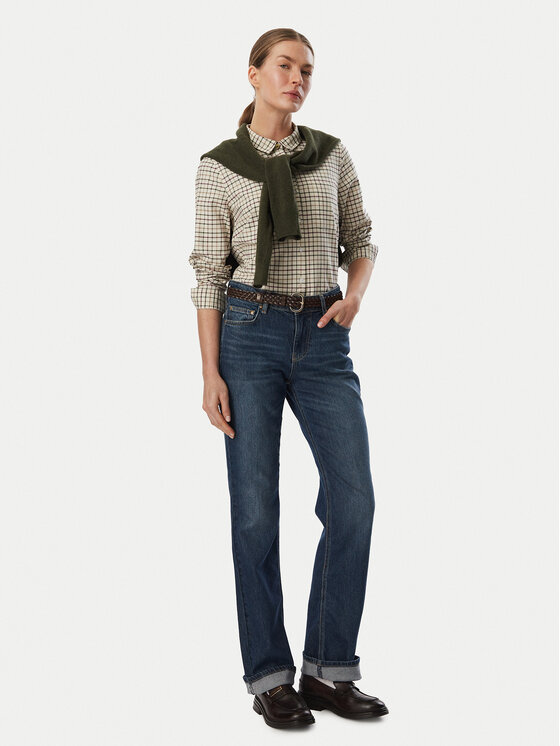 Barbour Barbour Cămașă Woodside LSH1643CR52 Bej Slim Fit
