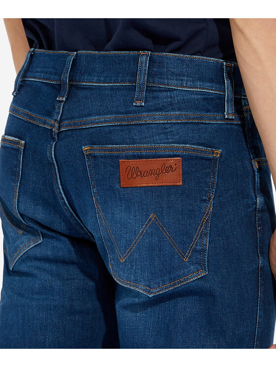 Wrangler Wrangler Jeansy Greensboro Granatowy Straight Leg