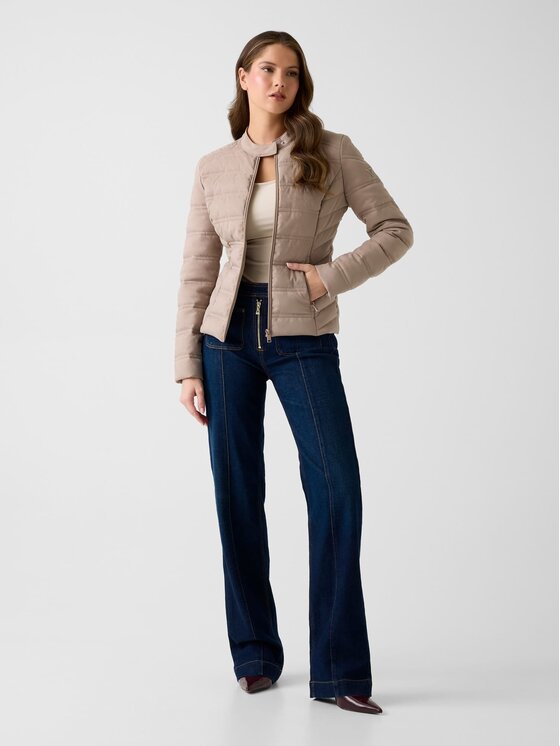 Guess Guess Pārejas jaka 180536 Bēšs Classic Fit