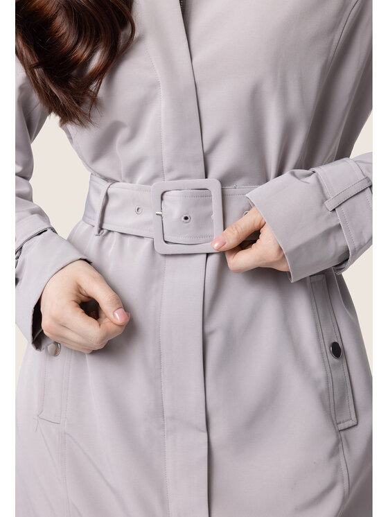QUIOSQUE QUIOSQUE Kabát 9SC002 Sivá Regular Fit