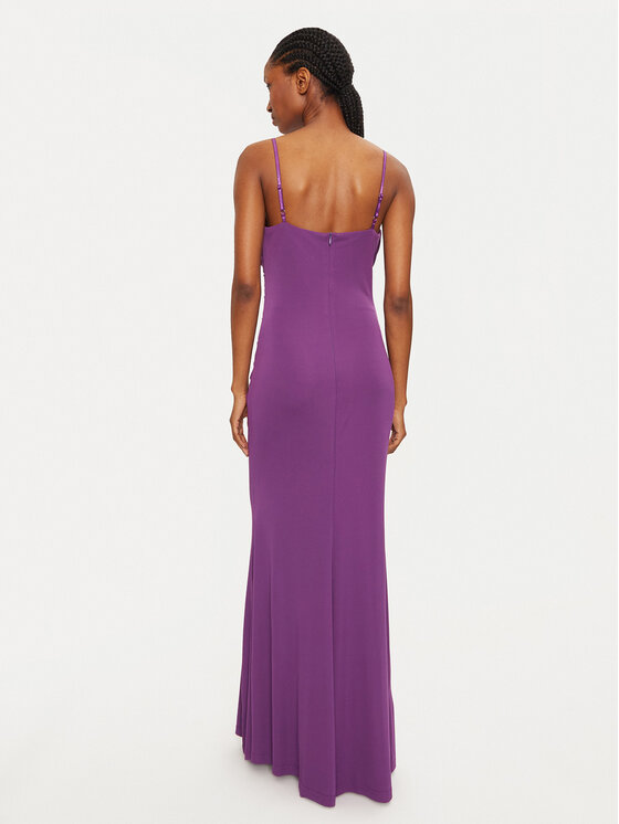 Rinascimento Rinascimento Cocktail obleka 1000770039414 Vijolična Slim Fit