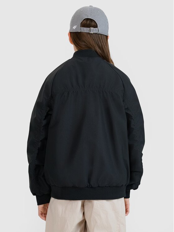 4F 4F Prechodná bunda 4FJWSS25TJACF184-20S Čierna Oversize