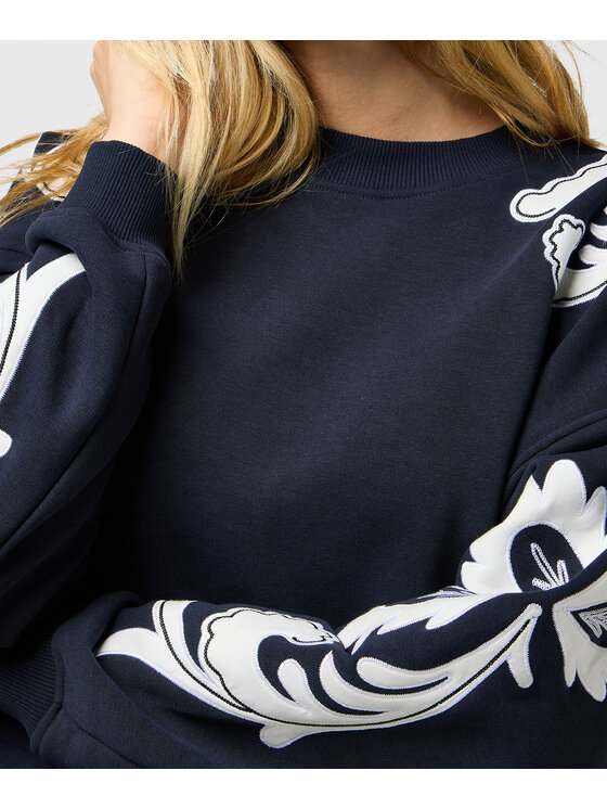 Wrangler Wrangler Bluza 112370734 Granatowy Relaxed Fit