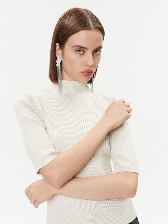 DKNY DKNY Džemperis P3MSZBA9 Écru Regular Fit