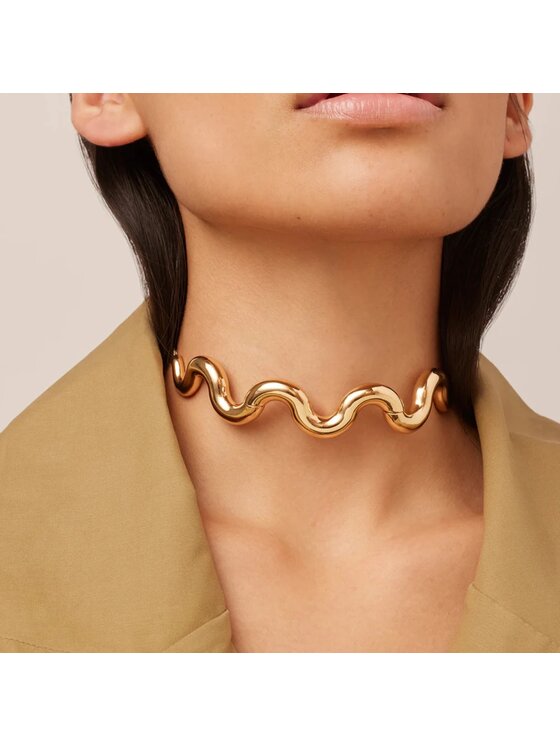 Fugart Fugart Naszyjnik Naszyjnik choker stal szlachetna złoty FUGJDNW2310003 Złoty