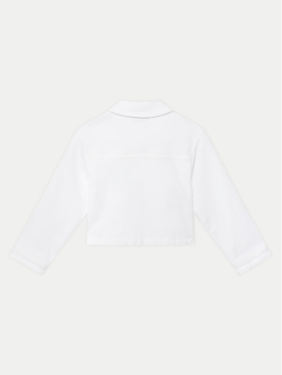 Calvin Klein Jeans Calvin Klein Jeans Džinsinė striukė IG0IG02844 Balta Relaxed Fit