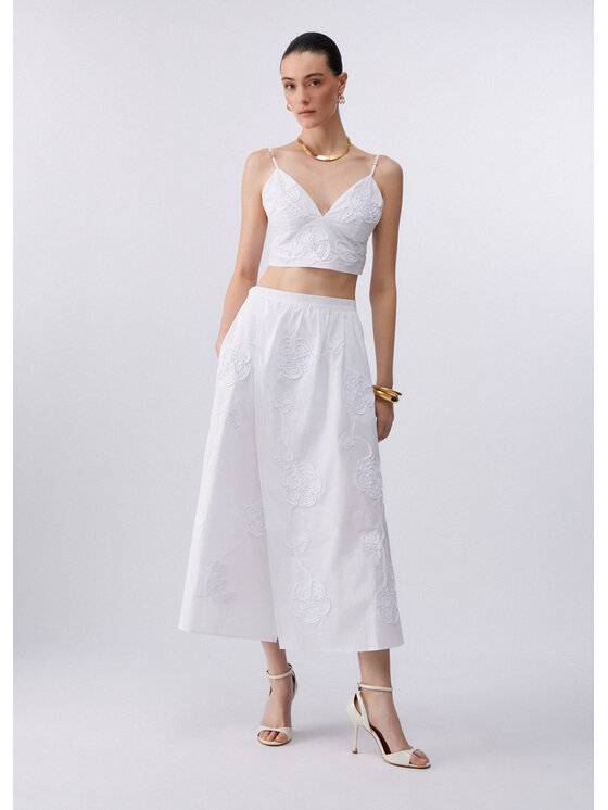 Liu Jo Liu Jo Gonna midi CA6178T039A11111 Bianco Regular Fit