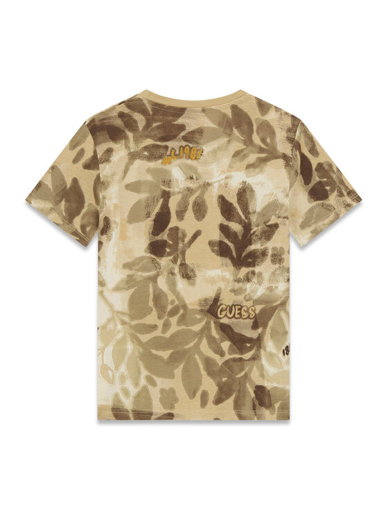 Guess Guess Tricou L6GI03 K8HM4 Kaki Regular Fit