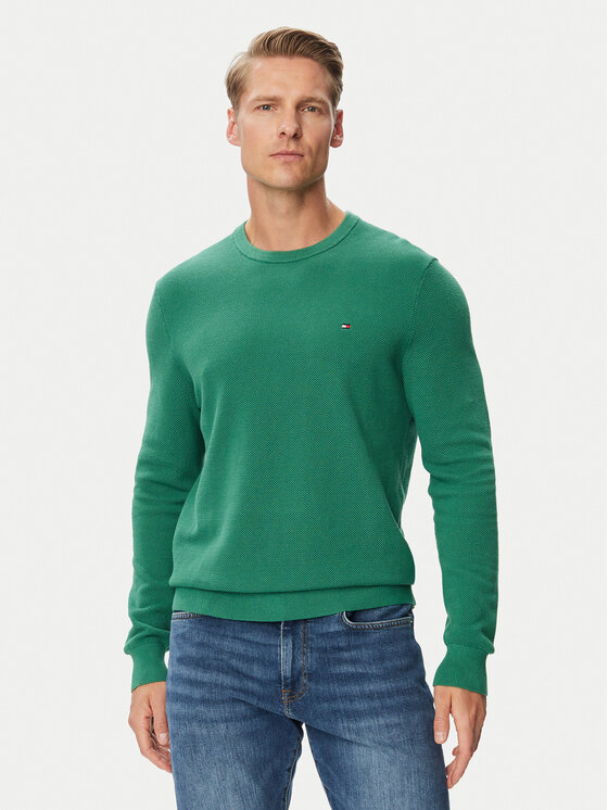 Tommy Hilfiger Tommy Hilfiger Пуловер Essential MW0MW36347 Тъмнозелен Regular Fit
