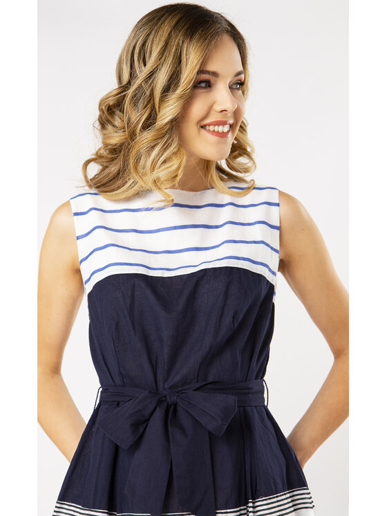 QUIOSQUE QUIOSQUE Každodenné šaty ANKLE DRESS Tmavomodrá Regular Fit