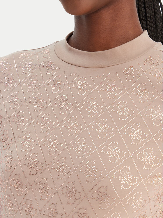 Guess Guess Тишърт W4BI26 J1314 Бежов Regular Fit