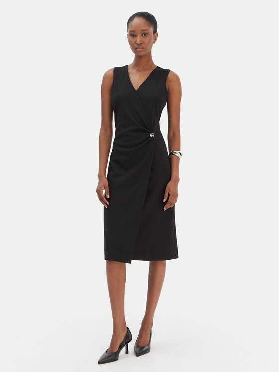 Calvin Klein Calvin Klein Коктейльна сукня LV044E047G Чорний Slim Fit