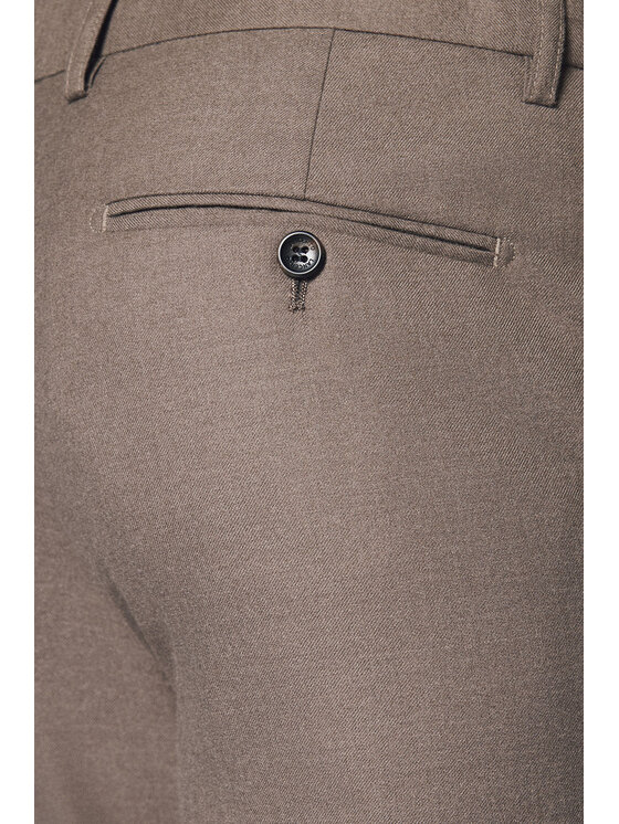 Lancerto Lancerto Spodnie materiałowe Gennaro SP131224000003 Beżowy Slim Fit