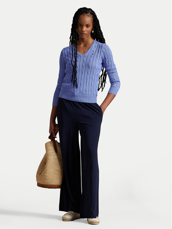 Polo Ralph Lauren Polo Ralph Lauren Пуловер 211971870005 Светлосиньо Slim Fit