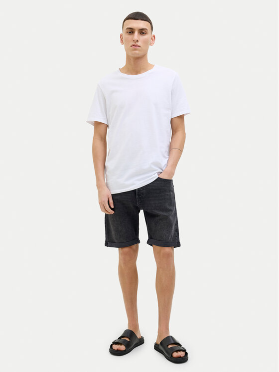 Jack & Jones Jack & Jones Džínsové šortky Rick 12269612 Čierna Regular Fit