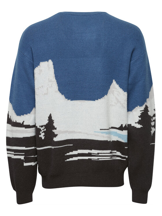 Solid Solid Pullover 21108047 Blau Regular Fit