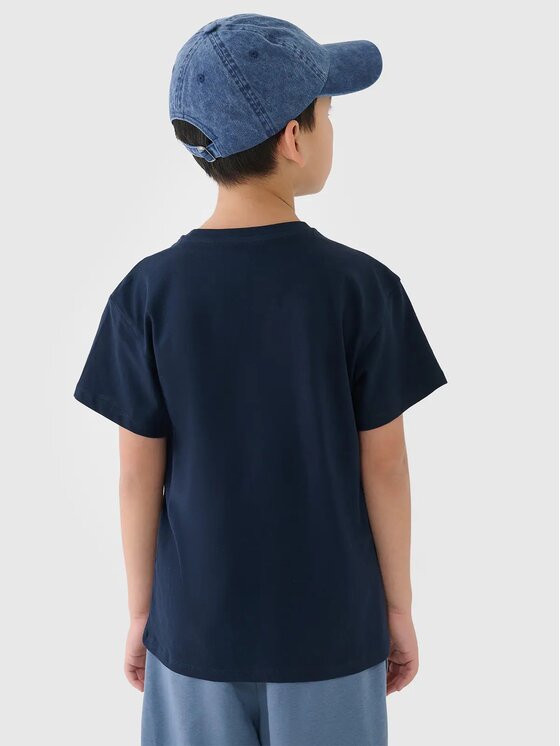 4F 4F T-Shirt 4FJWMM00TTSHM2331 Granatowy Regular Fit