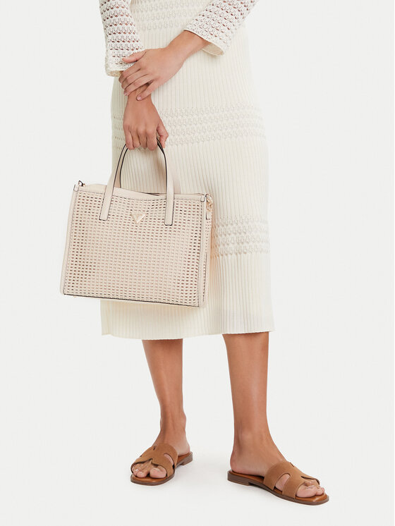 Guess Guess Geantă Brigitta HWWZ72 06230 Écru